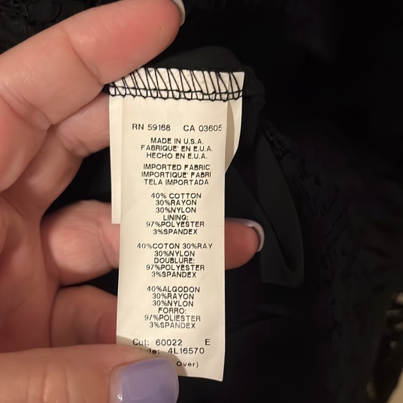 EUC—Karen Kane Formal Lace Overlay Black Dress - Picture 11 of 13